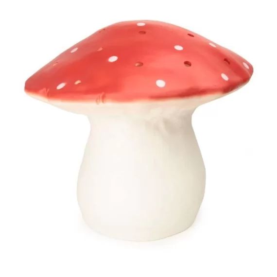 Lampe À Poser / Veilleuse Led Grand Champignon Rouge H30cm – Egmont Toys – Enfant – Mixte – Plastique – Rouge Rouge