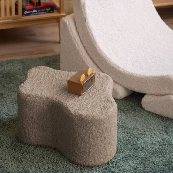 Pouf Enfant Petit Nuage Bouclette Claudy Biscuit