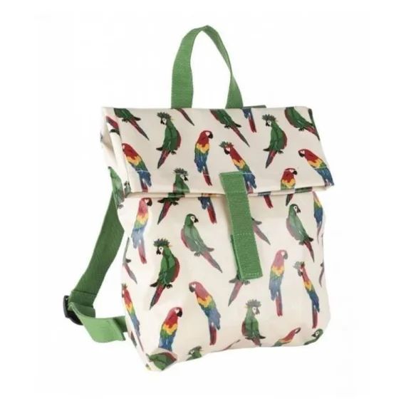 Petit Jour – Sac à dos mini-coursier les pérroquets vert