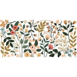 Planche de stickers XL Large Colorful Flowers (130 x 34 cm)