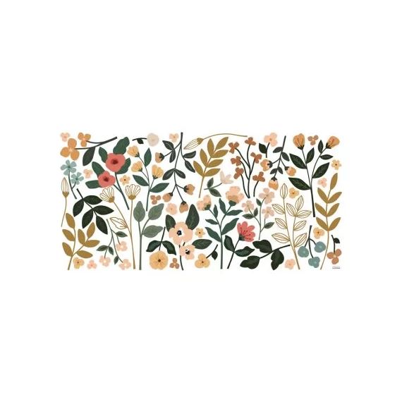 Planche de stickers XL Large Colorful Flowers (130 x 34 cm)