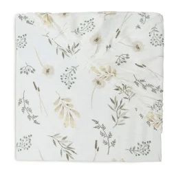 Drap-housse Jersey Lit Bébé Fleurs Sauvages 60 X 120 Cm Beige