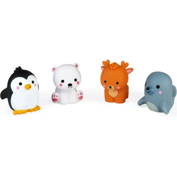 Lot de 4 gicleurs de bain Animaux polaires