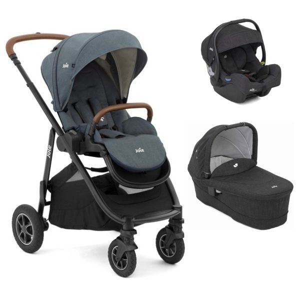 Poussette Joie Versatrax – Lagoon + Nacelle Ramble XL + Coque Auto i-Gemm 3 – Pavement