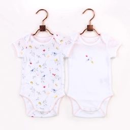 Lot de 2 bodys Fille Blanc