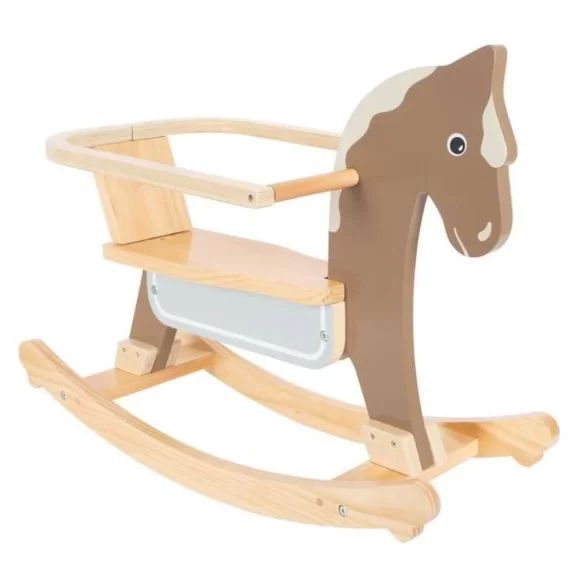 Cheval À Bascule Avec Siège En Bois – Small Foot Company – Legler – Blanc – Pour Enfant Dès 12 Mois Blanc