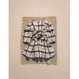Robe En Coton À Carreaux Brothers & Sisters Beige