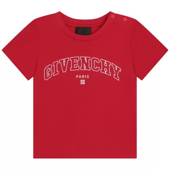 T-shirt avec imprimé Garçon Rouge
