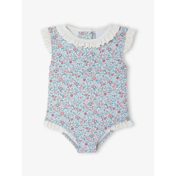 Maillot de bain bébé fille 1 pièce ouverture dos imprimé