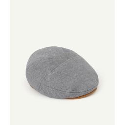 Casquette gavroche gris et camel bébé garçon –  – Soldes