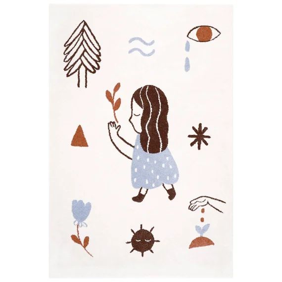 Tapis Chambre Enfant Love By Marta Abad Blay Multicolore