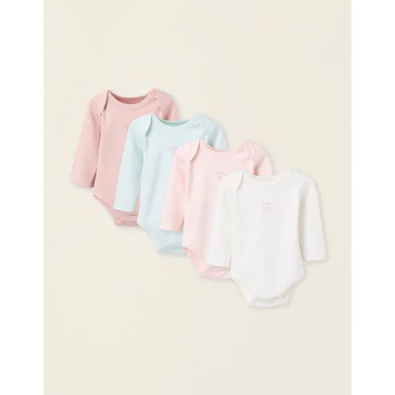 Pack 4 Bodies De Coton Multicolore