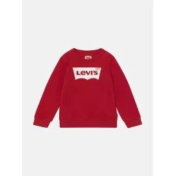 Sweat Col Rond Rouge