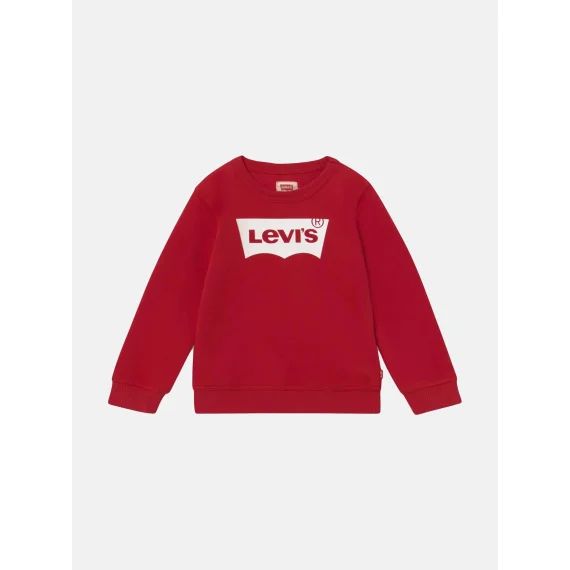 Sweat Col Rond Rouge