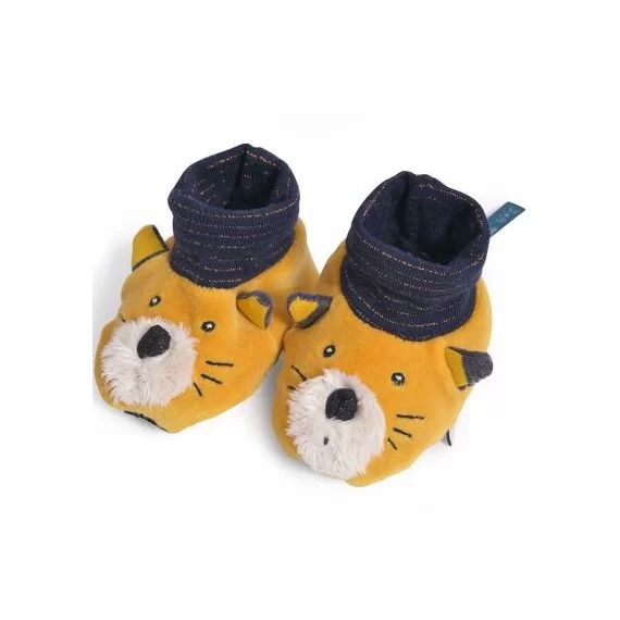 Chaussons chat Lulu Les Moustaches (0-6 mois)