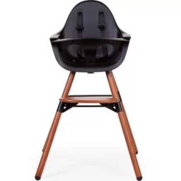 Chaise haute Evolu 2 noire avec arceau
