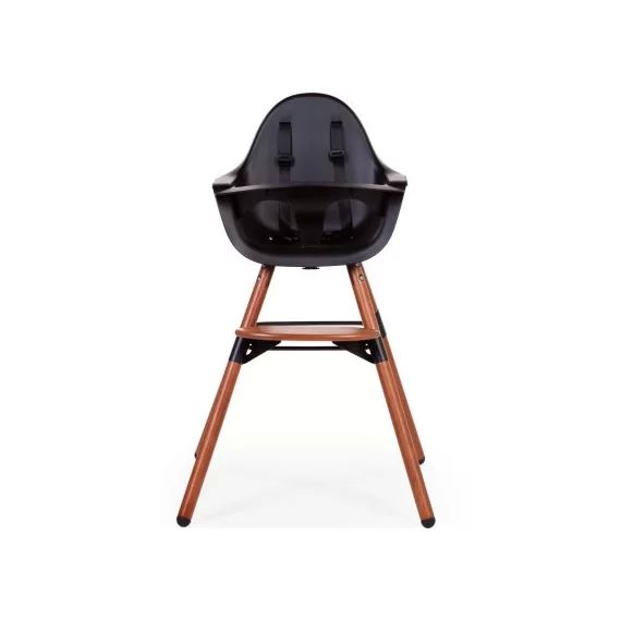 Chaise haute Evolu 2 noire avec arceau