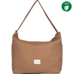 Sac à poussette Lin français noisette