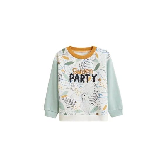 Sweat-shirt Bébé Garden Party Vert