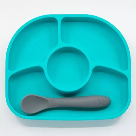 Assiette Silicone BBlüv Yümi – Aqua