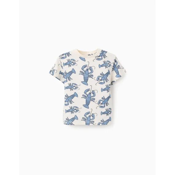 T-shirt Avec Motif Bleu