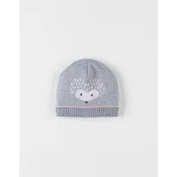 Bonnet En Tricot Hérisson Gris