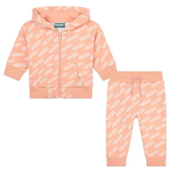 Ensemble de jogging molleton Fille Rose