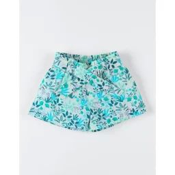 Short En Crêpe De Coton Bleu