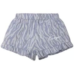 Short en coton Fille Bleu