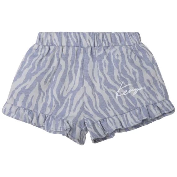 Short en coton Fille Bleu