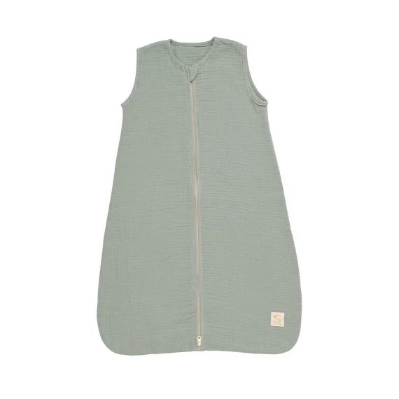Gigoteuse D&rsquo;été Bébé En Double Gaze De Coton Vert