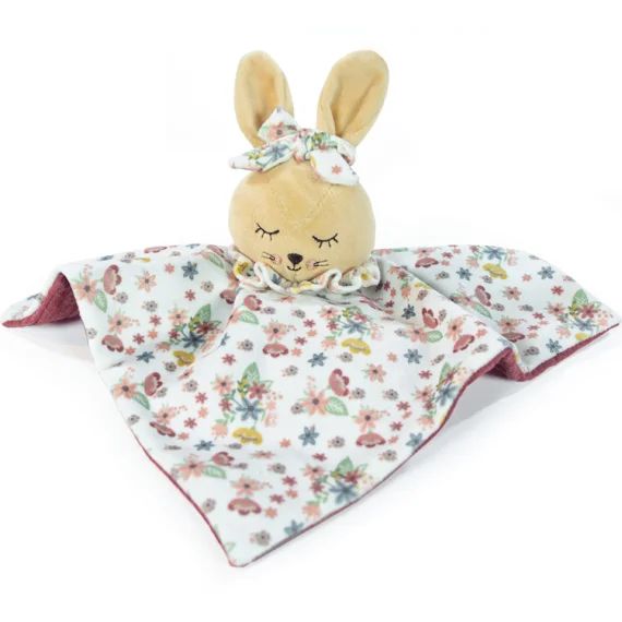 Doudou plat Lapin Garden
