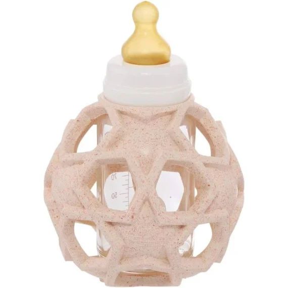 Biberon En Verre 2 En 1 Star Ball 120ml Peach – Hevea Rose