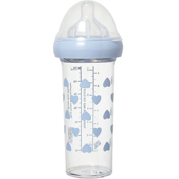 Biberon anti colique coeurs bleus X BONTON (210 ml)