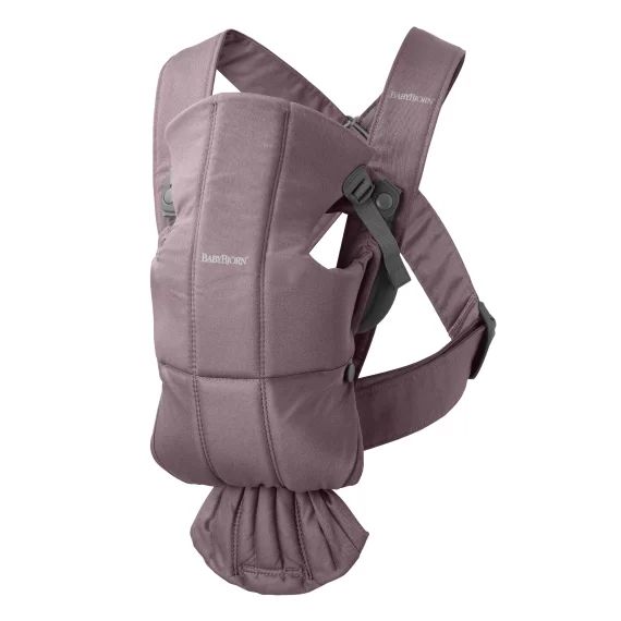 Porte-bébé Mini – Mauve foncé / Coton