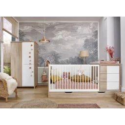 Lit Bébé Combiné Évolutif Salto Chêne