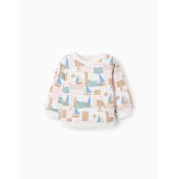 Sweat En Coton À Motif Blanc