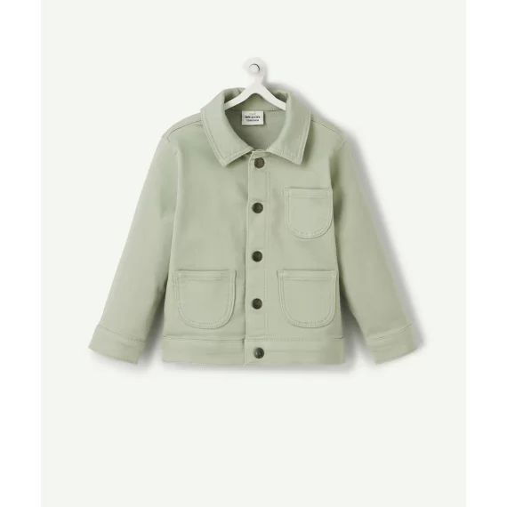 Veste bébé garçon en denim vert low impact –  – Soldes