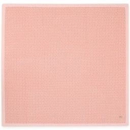 Couverture tricotée en coton Fille Rose