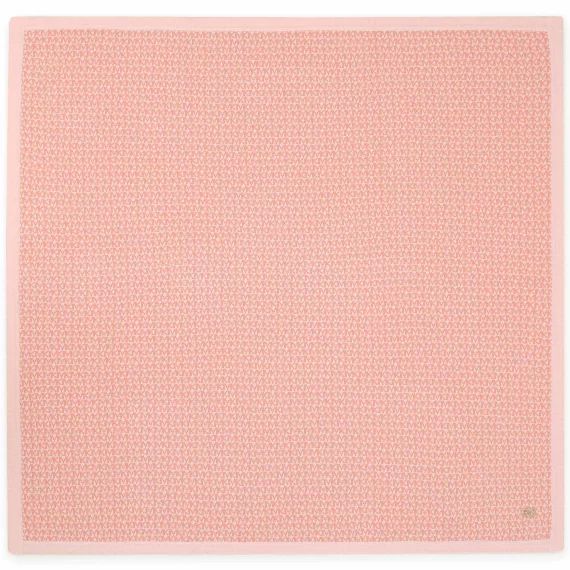 Couverture tricotée en coton Fille Rose