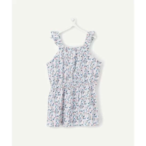 Robe blanche imprimé fleuri bébé fille –  – Soldes