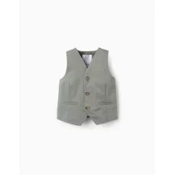 Gilet En Sergé Vert Foncé