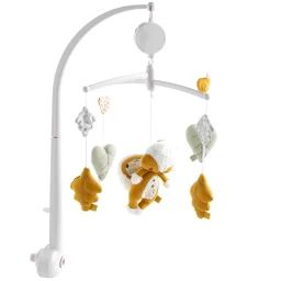 Mobile Musical En Velours Blanc