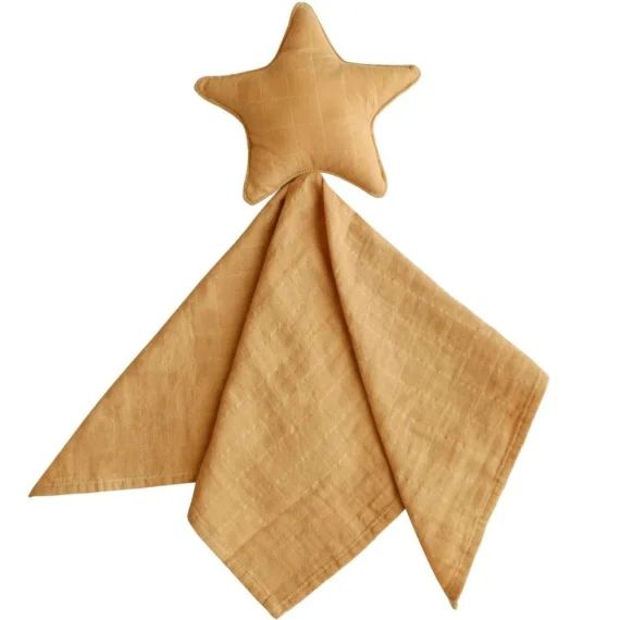 Doudou plat étoile Fall yellow
