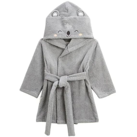 Peignoir De Bain Bébé – Petit Beguin – Nuage – Gris – 100% Coton – Taille 5 Ans Gris