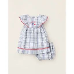 Robe + Bloomer Vichy Blanc