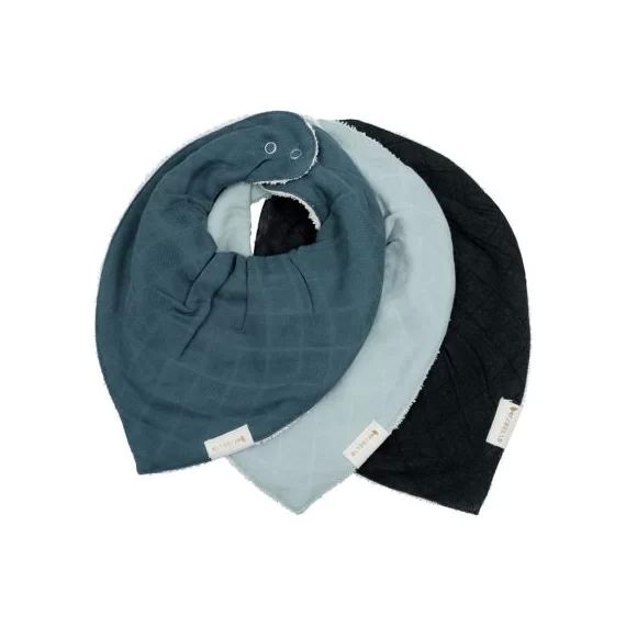 Lot de 3 bavoirs bandanas Moon Beam