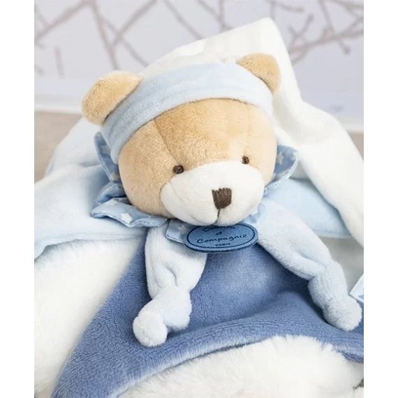 Doudou plat ours Petit chou 27 cm