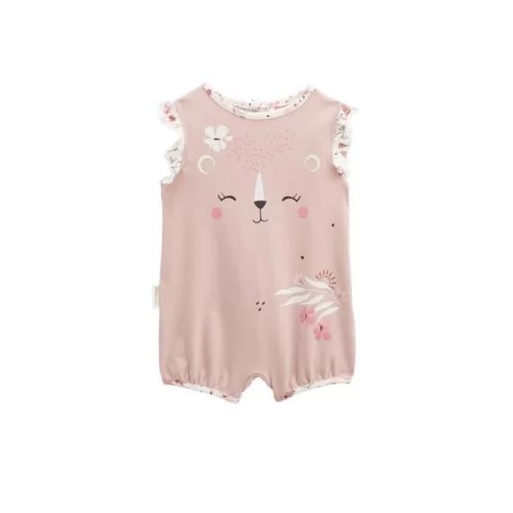 Combishort Bébé Petit Safari Rose