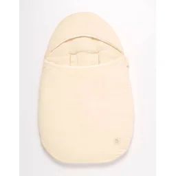 Nid D&rsquo;ange Bébé 5 Attaches En Double Gaze De Coton Beige